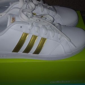 Gold & White Adidas-NEW!!!